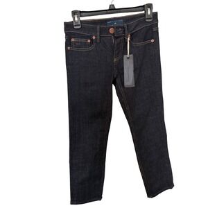 Marc by Marc Jacobs Carrie P72 Cropped Low Rise Skinny Jeans Indigo Blue Size 25